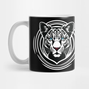 beautiful blue eyes of a cute little tiger Mug